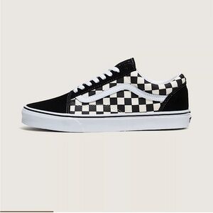 Vans Old School Black and White Checkered Sneakers 8 6.5